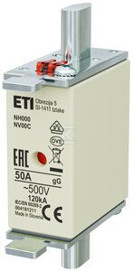 NH000 GG 50A/500V WKŁADKA TOP. KOMBI (SZT)