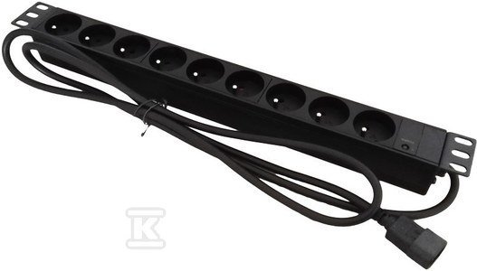 LISTWA ZASIL. 19&quot; 9 X CEE 7/5 IEC320 C14 (SZT)
