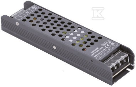 ZASIL.LONG GRAPHITE IP20 12V 16,66A 200W (SZT)
