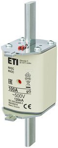 WKŁADKA NH2C GG 100A/500V (SZT)