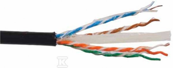 KABEL U/UTP KAT. 6 ZEW., ŻEL. PE 500M (m)