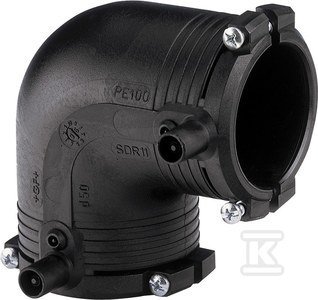 KOL.EL.90ST.D25 SDR11,PN10 GAZ/PN16 WODA (SZT)