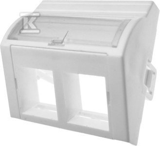 ADAPTER 45X45 2XRJ45 (WYPUKŁY KĄTOWY) (SZT)
