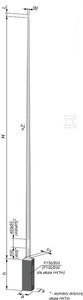 SŁUP NT S-60P 6-KĄT/ŚCIANKA 3MM (SZT)