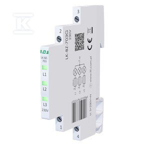 LK-BZ-703G LAMP. 1/3S 3XLED ZIELONA (SZT)
