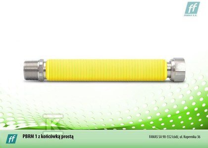 PRZEWÓD GAZ.15-28CM G3/4-NYPEL R3/4&quot; (SZT)