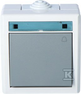 ŁĄCZ.DZWONEK N/T IP55 SZARY AQUANT (SZT)