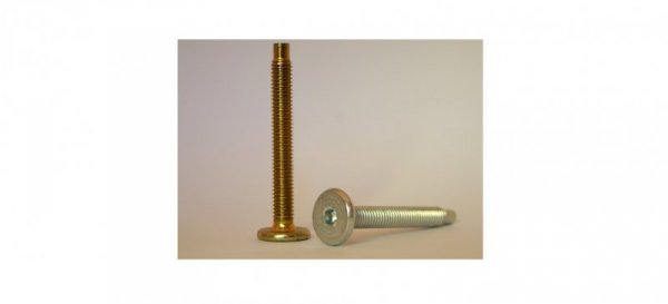 WKRĘT MEBLOWY OCYNKOWANY ŁEB PŁASKI 6*16MM (1 KG)