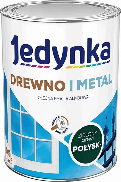 EMALIA ALKIDOWA DO DREWNA I METALU ZIELONY CIEMNY 0,9L (1 SZT)