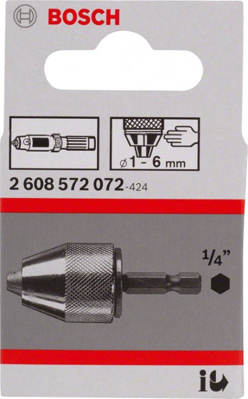 UCHWYT WIERTARSKI SAMOZACISKOWY 1-6MM 1/4&#039;&#039; (1 SZT)