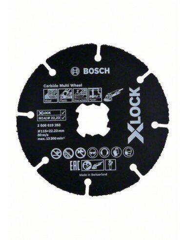 TARCZA TNĄCA X-LOCK CARBIDE MULTI WHEEL 115*1*22.23 10 SZT. (1 OP)