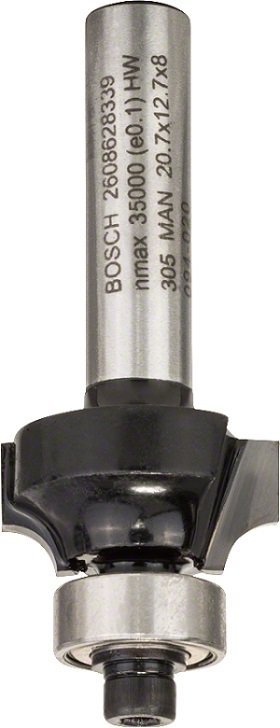 FREZ DO ZAOKRĄGLEŃ Z ŁOŻYSKIEM 8*20.7*53MM (1 SZT)