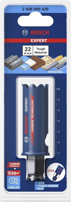 PIŁA OTWORNICA Z WĘGLIKÓW EXPERT TOUGH MATERIAL 22MM (1 SZT)