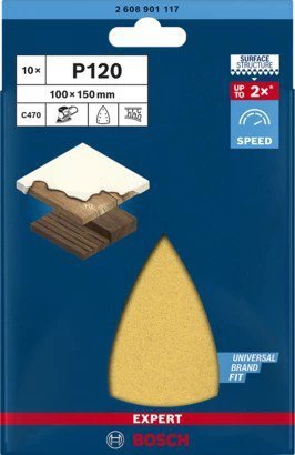 PAPIER ŚCIERNY EXPERT EXC470 100*150MM G120 10PC (1 OP)