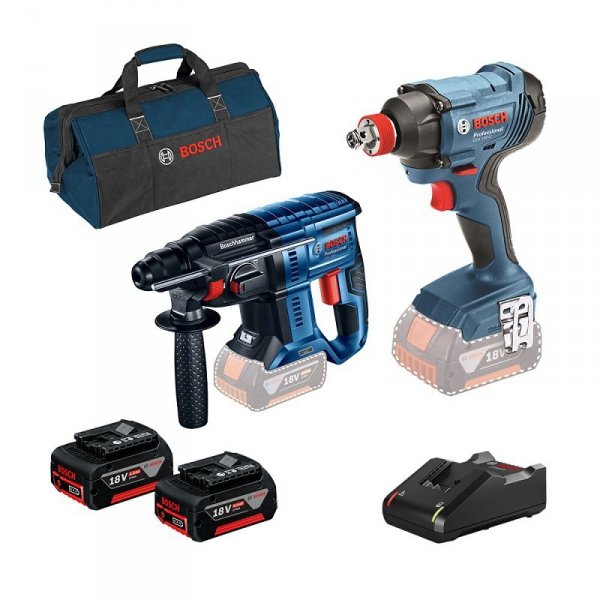 ZESTAW NARZĘDZI GBH180LI+GDX180LI+GBA18V 2*4.0AH (1 SZT)