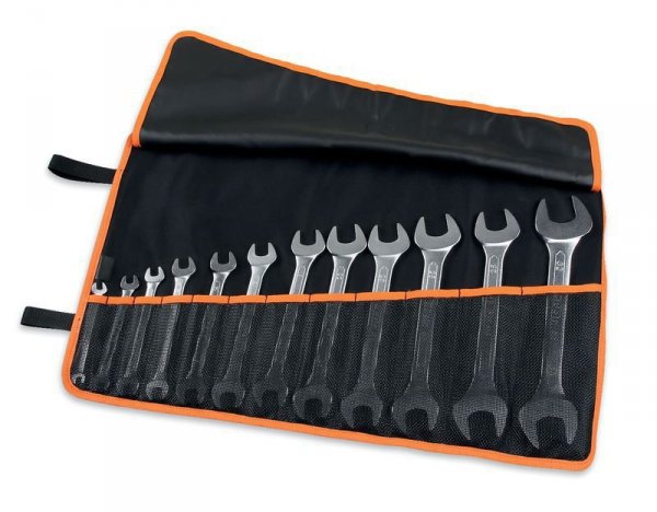 KOMPLET KLUCZY PŁASKICH 6-32MM,12 SZT. + POKROWIEC (1 KPL)