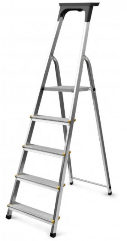 DRABINA ALUMINIOWA WOLNOSTOJĄCA EASY 145CM 3 STOPNIE+PODEST (1 SZT)