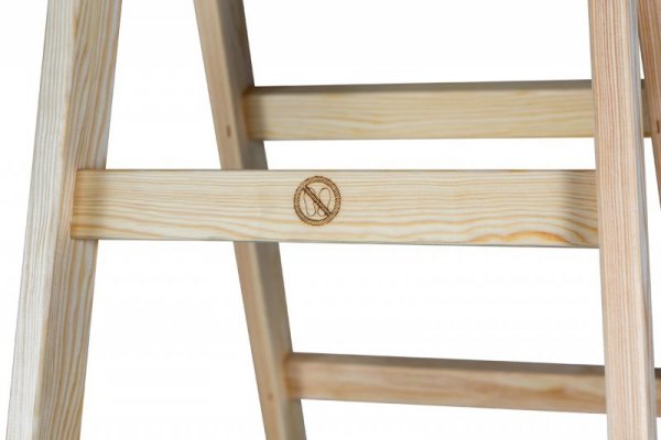 DRABINA DREWNIANA BRAKET STANDARD 2X3 SZCZEBLE 95CM (1 SZT)
