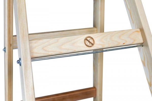 DRABINA DREWNIANA BRAKET PREMIUM 2X8 SZCZEBLI 240CM (1 SZT)