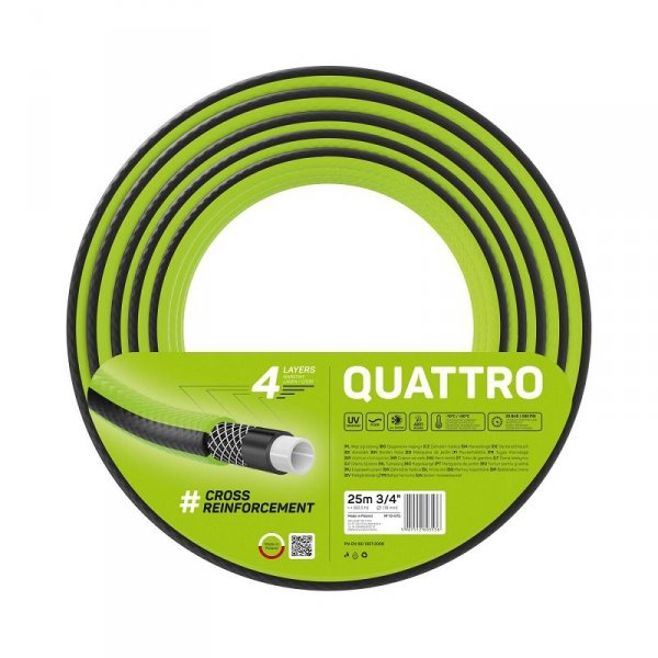 WĄŻ OGRODOWY QUATTRO 3/4&#039;&#039; 25M (1 SZT)