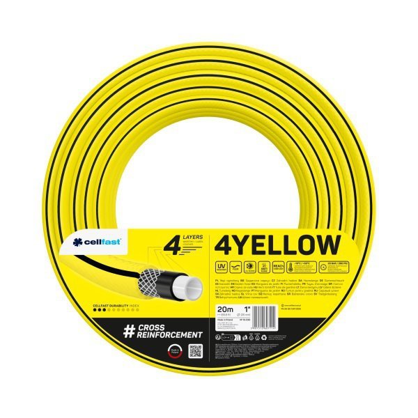WĄŻ OGRODOWY 4 YELLOW 1&#039;&#039; 20M (1 SZT)