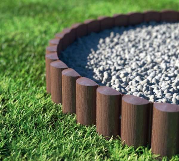 PALISADA OGRODOWA  ECO 2,4M BRĄZOWA (1 SZT)