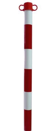 SŁUPEK OSTRZEGAWCZY ROAD-POST-WC BIAŁO-CZERWONY (1 SZT)