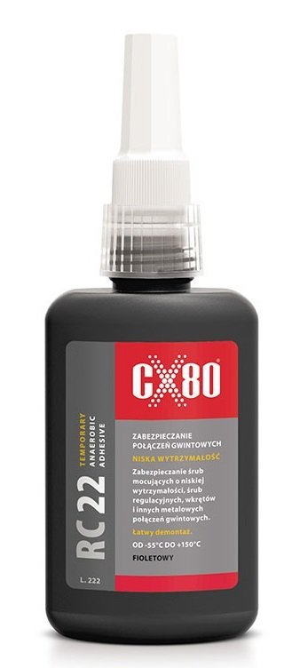 KLEJ RC22 ANAEROBOWY 10ML FIOLETOWY,NISKOWYTRZYMAŁE ZAB.GWIN (1 SZT)