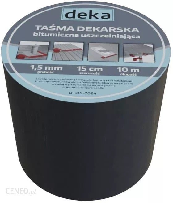 TAŚMA USZCZELNIAJĄCA DEKARSKA ALUBUTYL 15CM*10MB ANTRACYT (1 SZT)