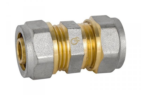 ZŁĄCZKA PEX-AL-PEX CHROM 16*20 PODWÓJNA REDUKCYJNA (1 SZT)