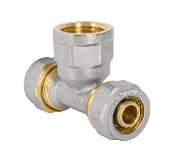 TRÓJNIK PEX-AL-PEX CHROM 1/2-16*16 DZIEWCZYNKA (1 SZT)