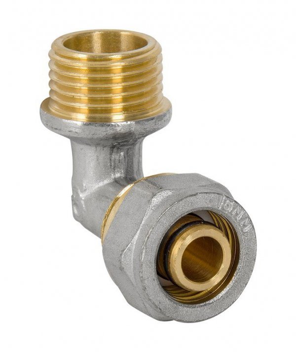 KOLANO PEX-AL-PEX CHROM 1/2*16 CHŁOPCZYK (1 SZT)