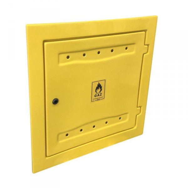 OSŁONA LICZNIKA GAZU Z TWORZYWA 150*600*600MM ŻÓŁTA (1 SZT)