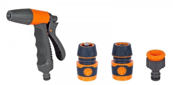 ZRASZACZ PISTOLETOWY PLASTIKOWY + 3 ZŁĄCZKI TPR (1 SZT)