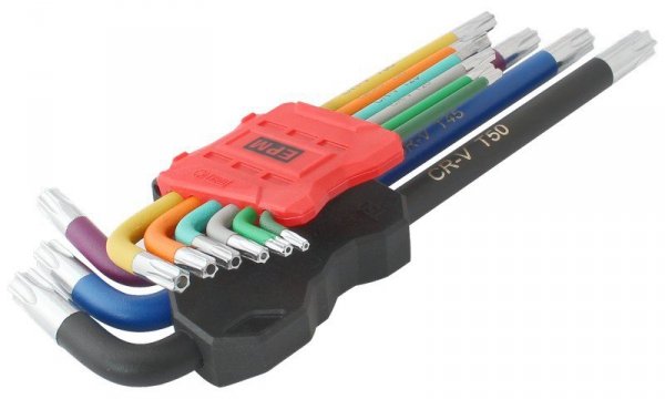 KOMPLET KLUCZY TORX RED LINE 9 SZT. (1 KPL)