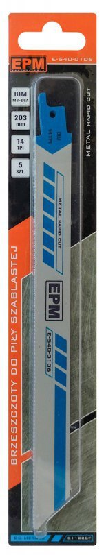 BRZESZCZOT DO PIŁY SZABLASTEJ 225MM 14TPI METAL S1122B 5 SZT (1 KPL)
