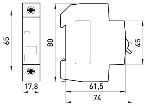 WYŁĄCZNIK NADPRĄDOWY MCB.PRO60 1P B25A 6KA (1 SZT)