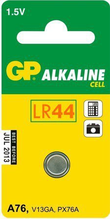 BATERIA ALKALICZNA ZEGARKOWA 1.5V A76, LR44, AG13 (10 SZT)