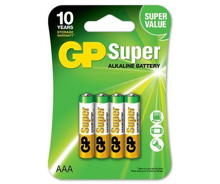 BATERIA SUPER ALKALINE AAA 1.5V 4 SZTUK (1 OP)