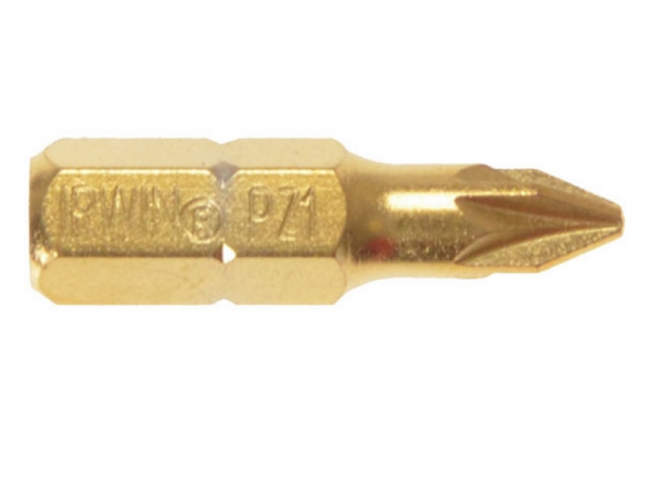 GROT TYPU POZIDRIV TIN-TYTANOWY 1/4&#039; 25MM KOMPLET 10 SZT PZ1 (1 KPL)