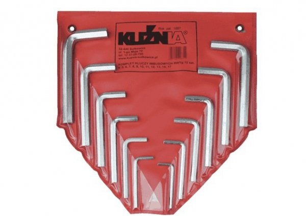 KOMPLET KLUCZY IMBUSOWYCH 12 SZTUK (1 KPL)