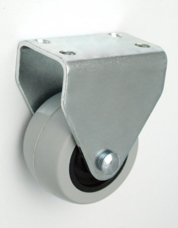 KOŁO MEBLOWE TWORZYWO+GUMA 40MM OBUDOWA STAŁA M43T (1 SZT)