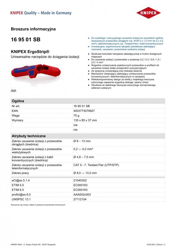 UNIWERSALNE NARZĘDZIE DO ŚCIĄGANIA IZOLACJI (1 SZT)
