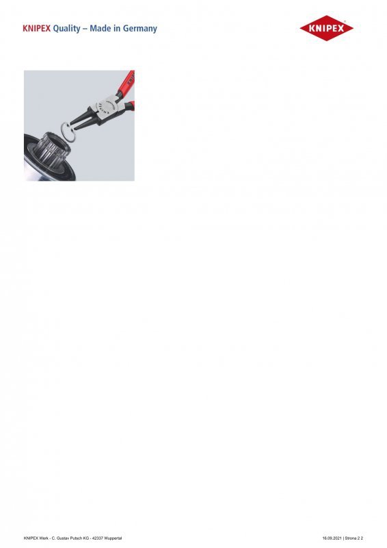 SZCZYPCE DO PIERŚCIENI SEGERA WEWNĘTRZNE PROST.140MM 12-25MM (1 SZT)