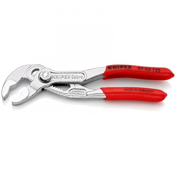 SZCZYPCE NASTAWNE DO RUR COBRA 125MM, CHROM (1 SZT)