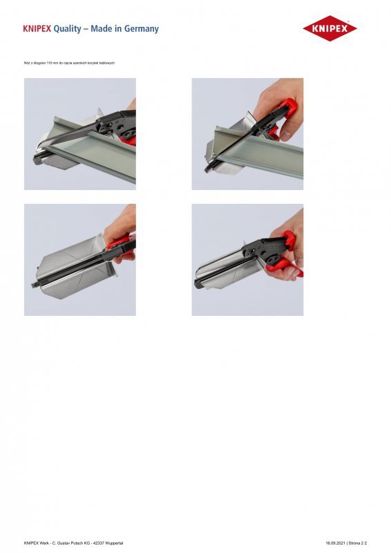 NOŻYCE DO TWORZYWA SZTUCZNEGO 110MM (1 SZT)
