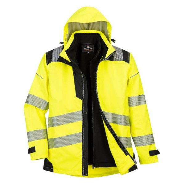 KURTKA ROBOCZA 3W1 PW365YBR ŻÓŁTA XXL (1 SZT)