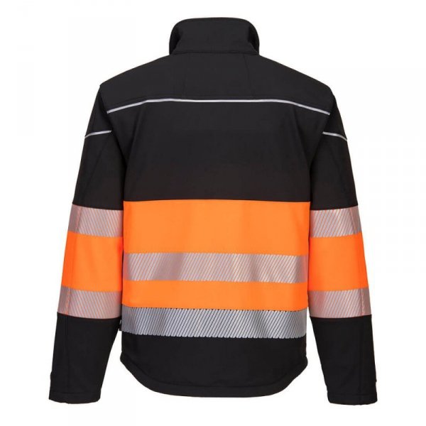 KURTKA OSTRZEGAWCZA SOFTSHELL  PW375BKO ROZMIAR XXL (1 SZT)