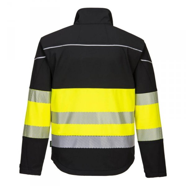 KURTKA OSTRZEGAWCZA SOFTSHELL  PW375BKY ROZMIAR XXL (1 SZT)