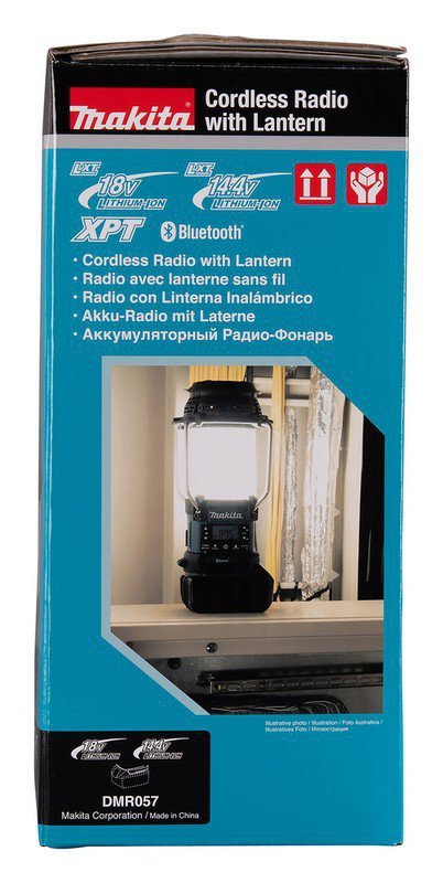 ODBIORNIK RADIOWY Z LAMPĄ I LATARKĄ 18V FM BLUETOOTH USB (1 SZT)